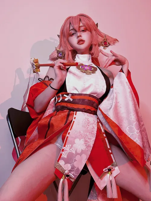 Yae Miko by pouwnnxx