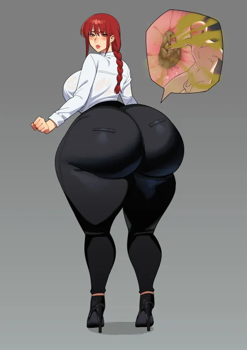 Booty so fat not even a bulge is visible.