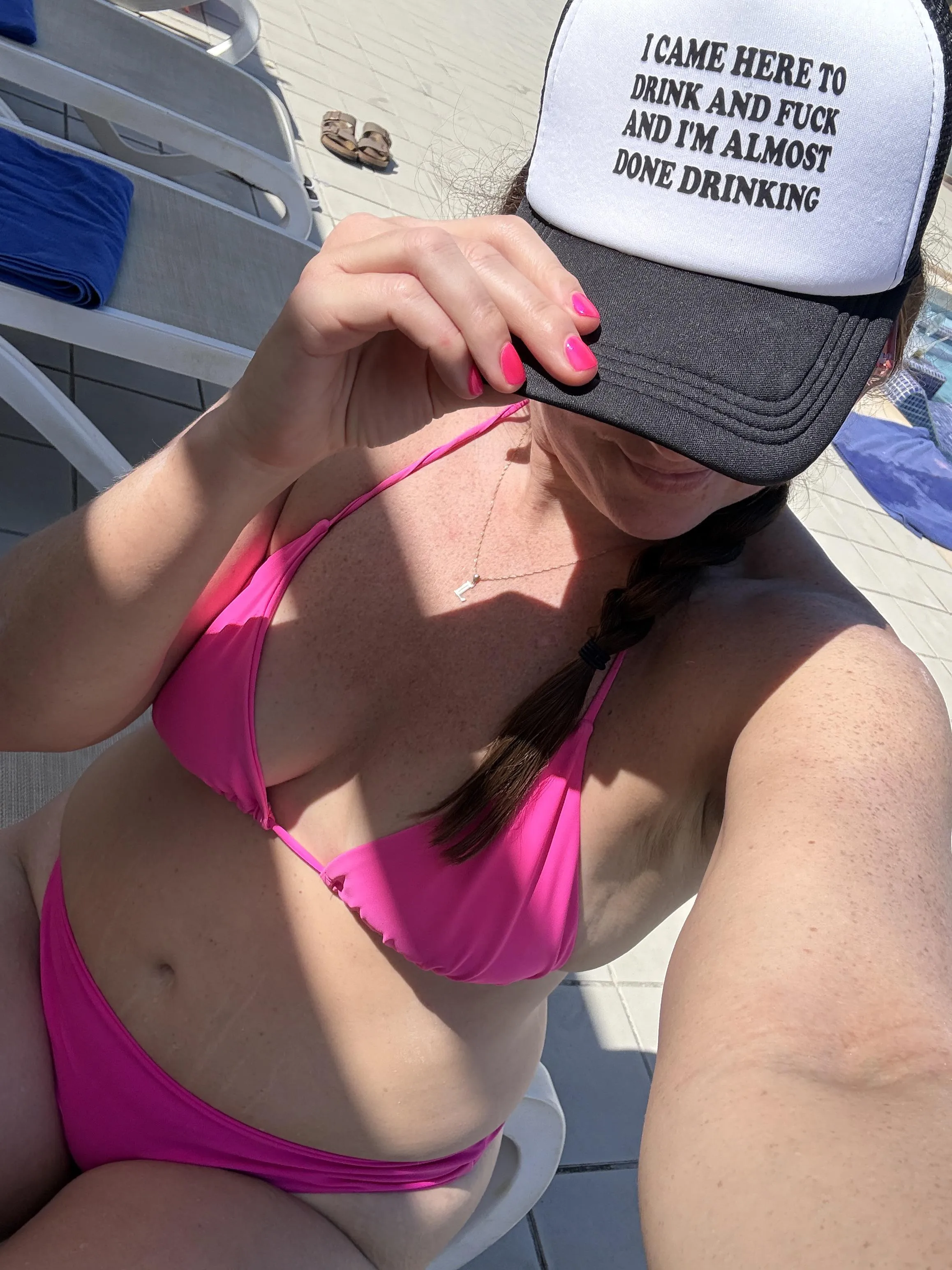 The hat says it all. (F)