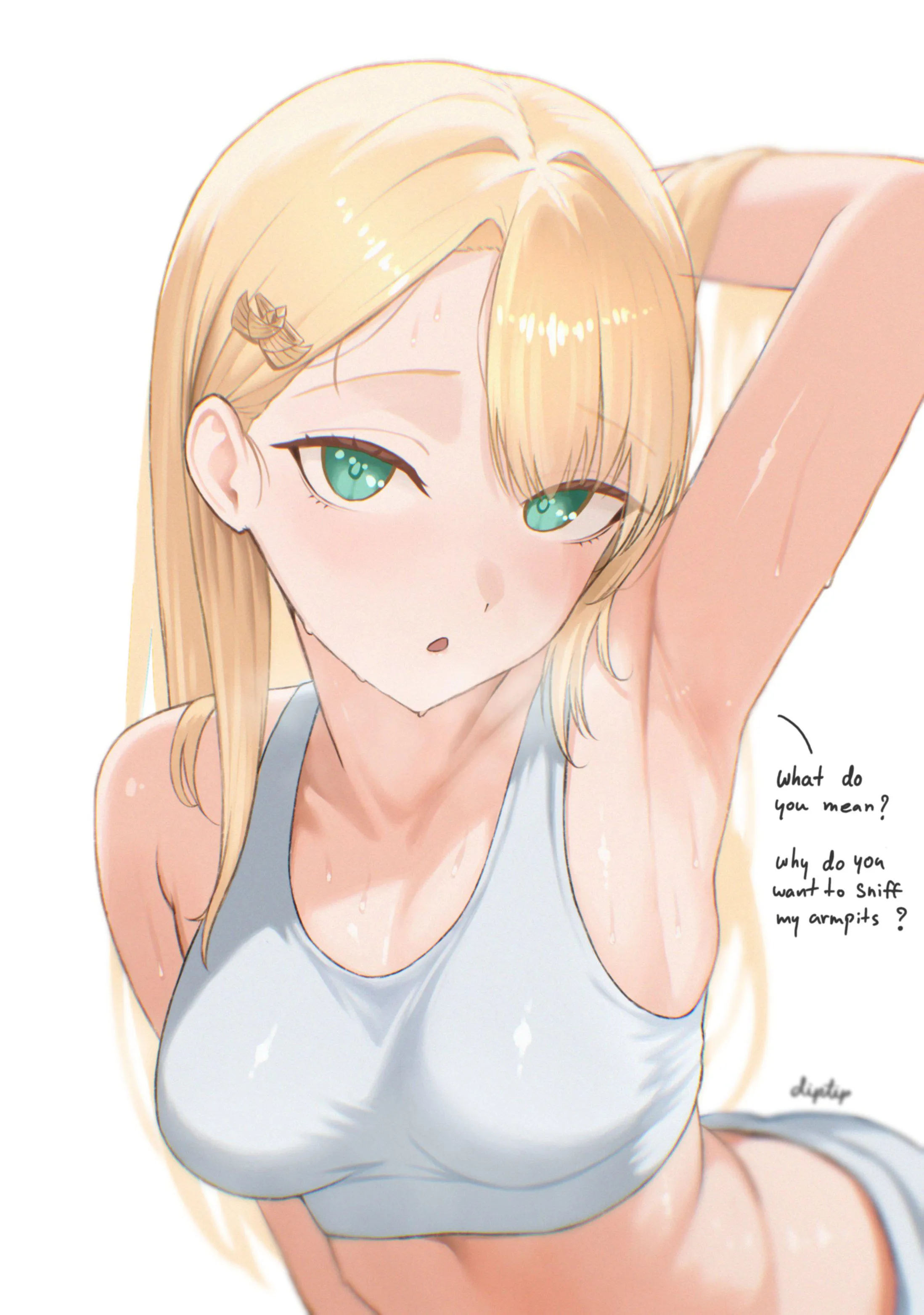 After sniffing comes licking [Original character]