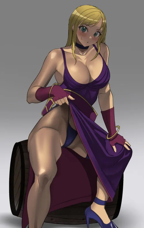 B Jenet showing off her thong (rokubanana ロクバ)