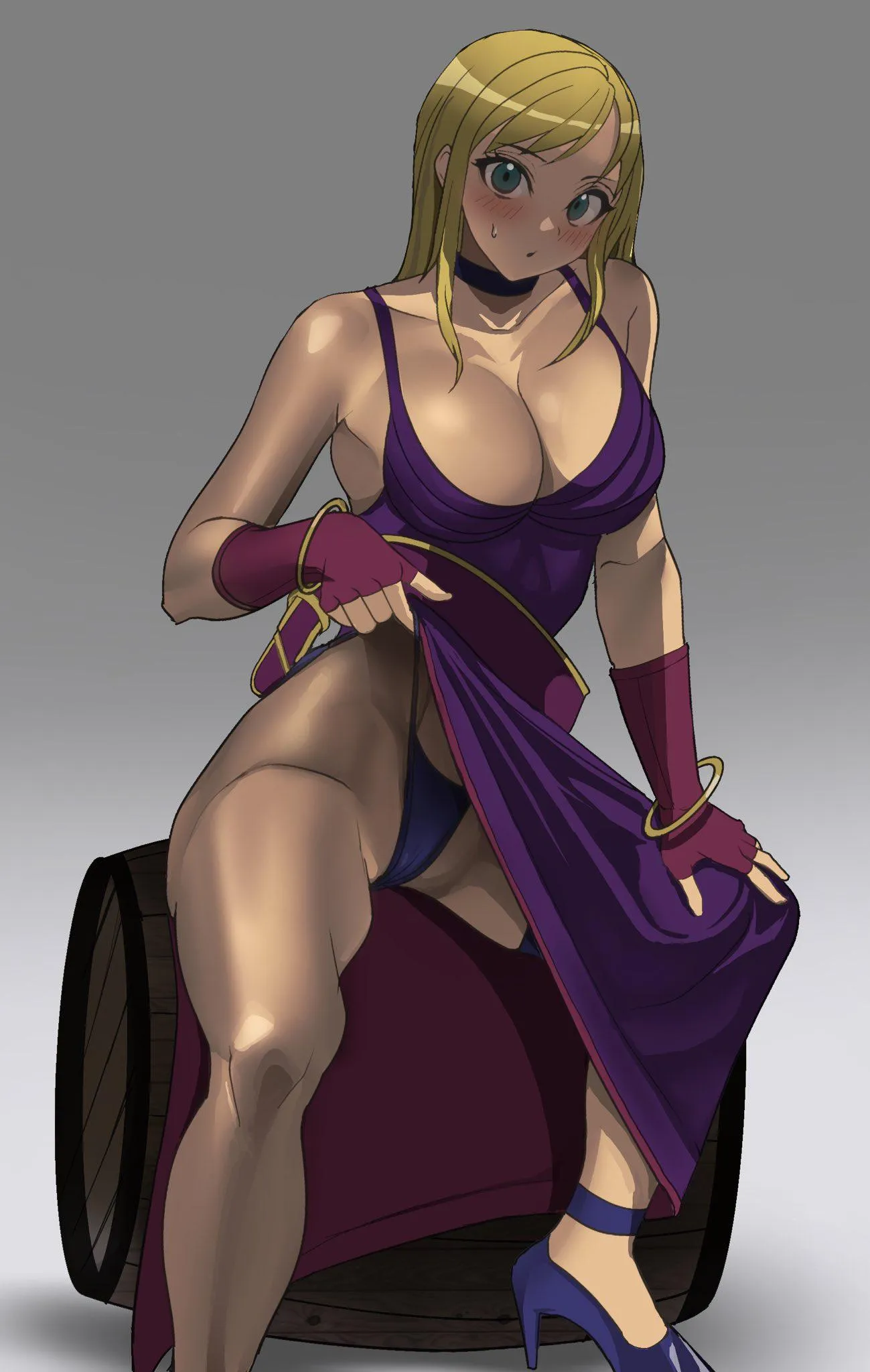 B Jenet showing off her thong (rokubanana ロクバ)