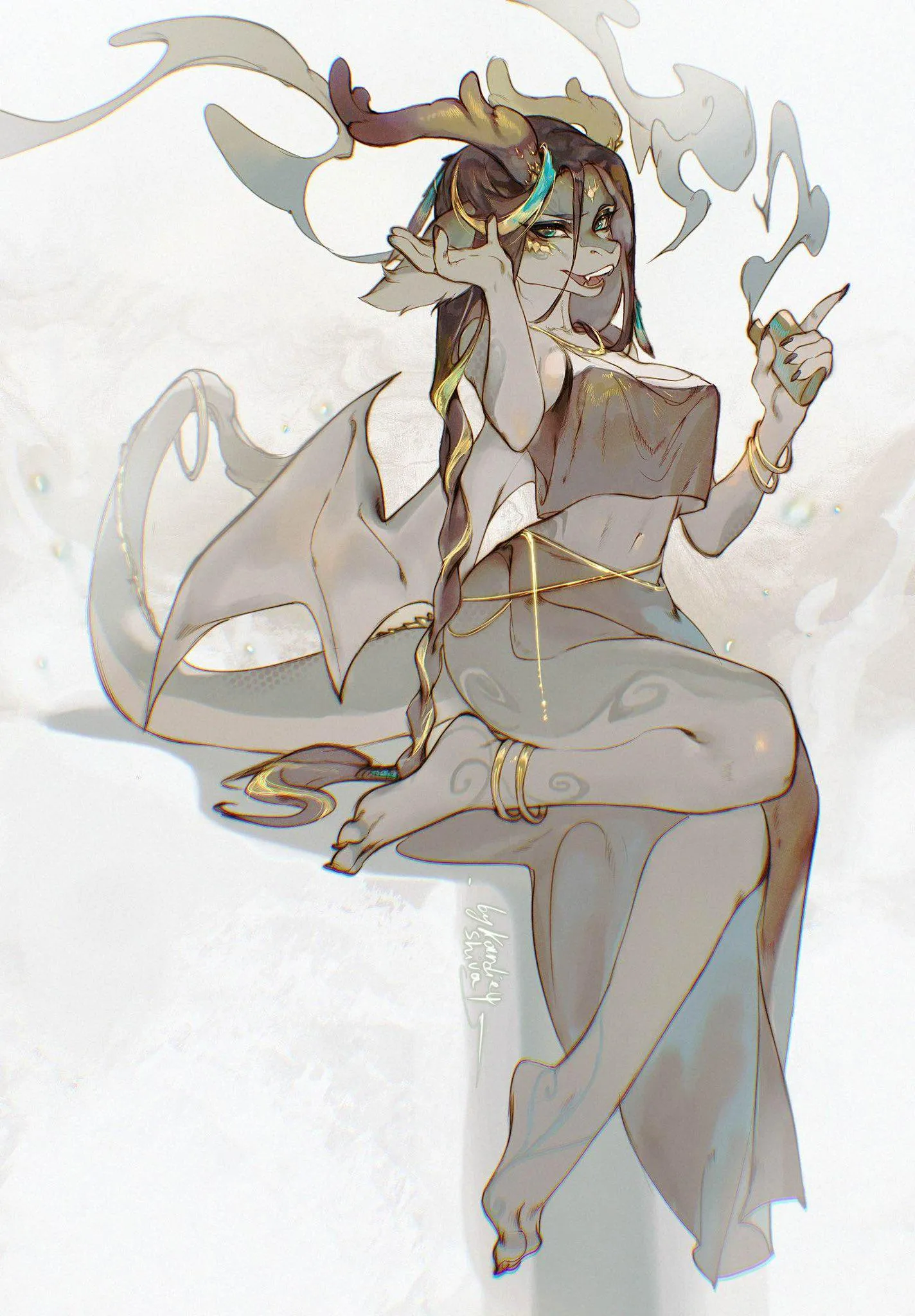 Dragon girl by Kardie