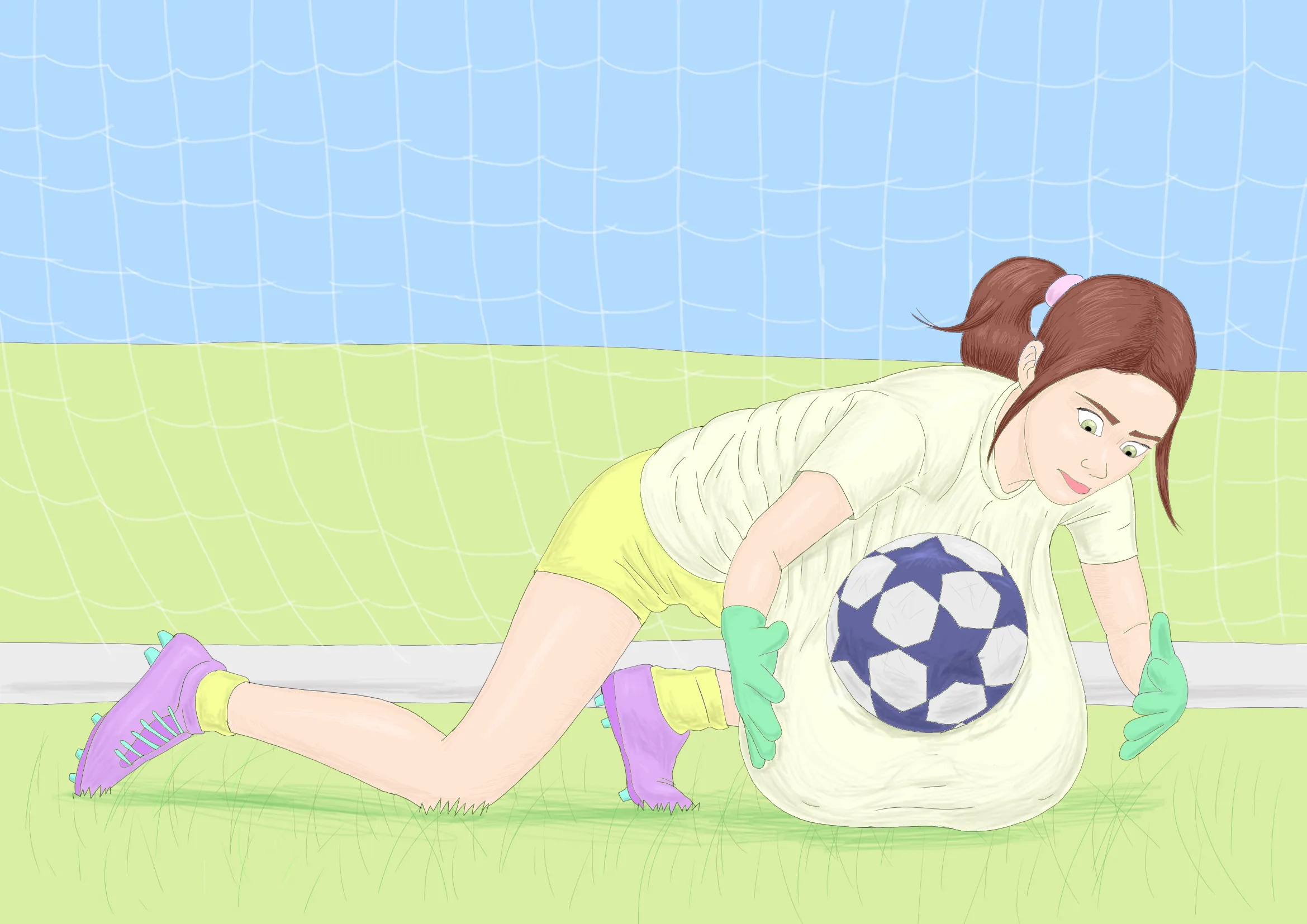 [F] Vilma's growing bust and football (by TraKmandaK)