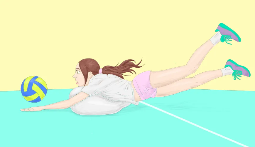 [F] Vilma's growing bust and volleyball (by TraKmandaK)