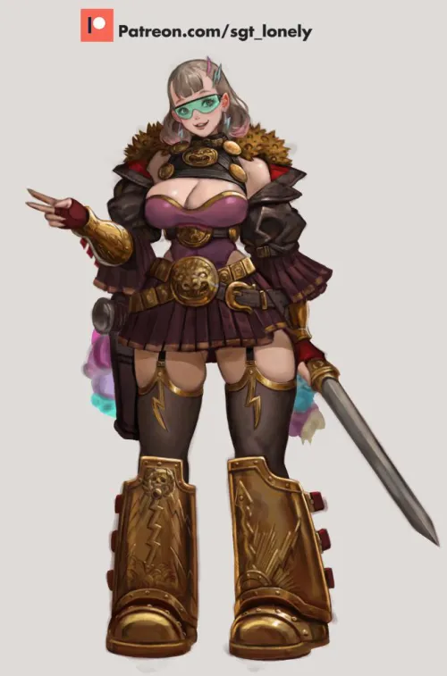 Gyaru Thunder Warrior by SGT_Lonely