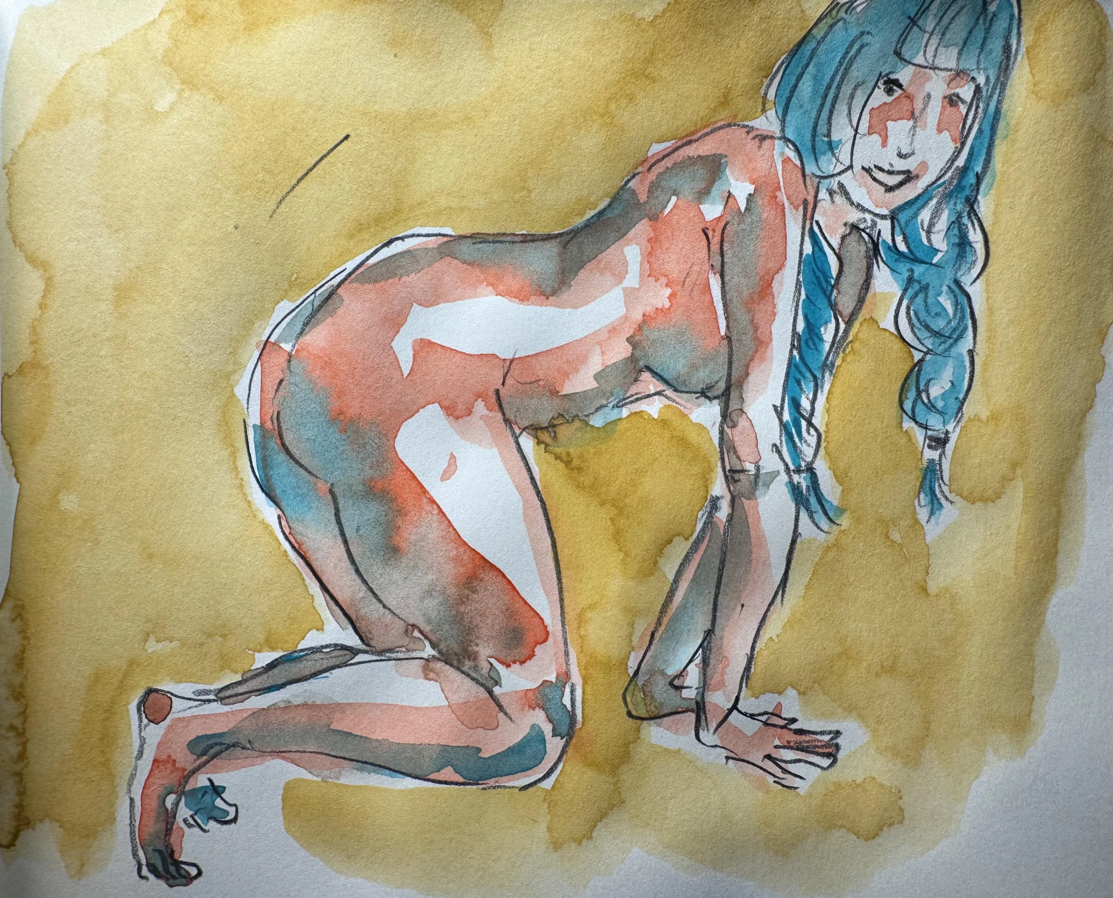 Having fun with it, watercolor