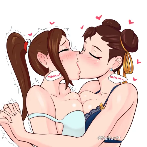 Hop on City of the Wolves, Mai and Chun passionate kissing (Seifortt)