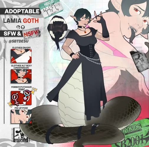 Lamia Goth (art by me)