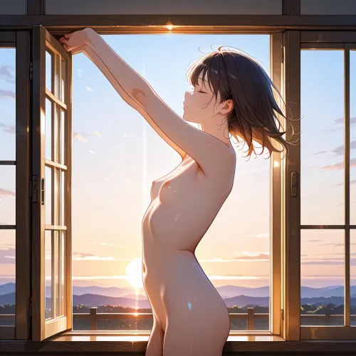 Morning stretch at the window…