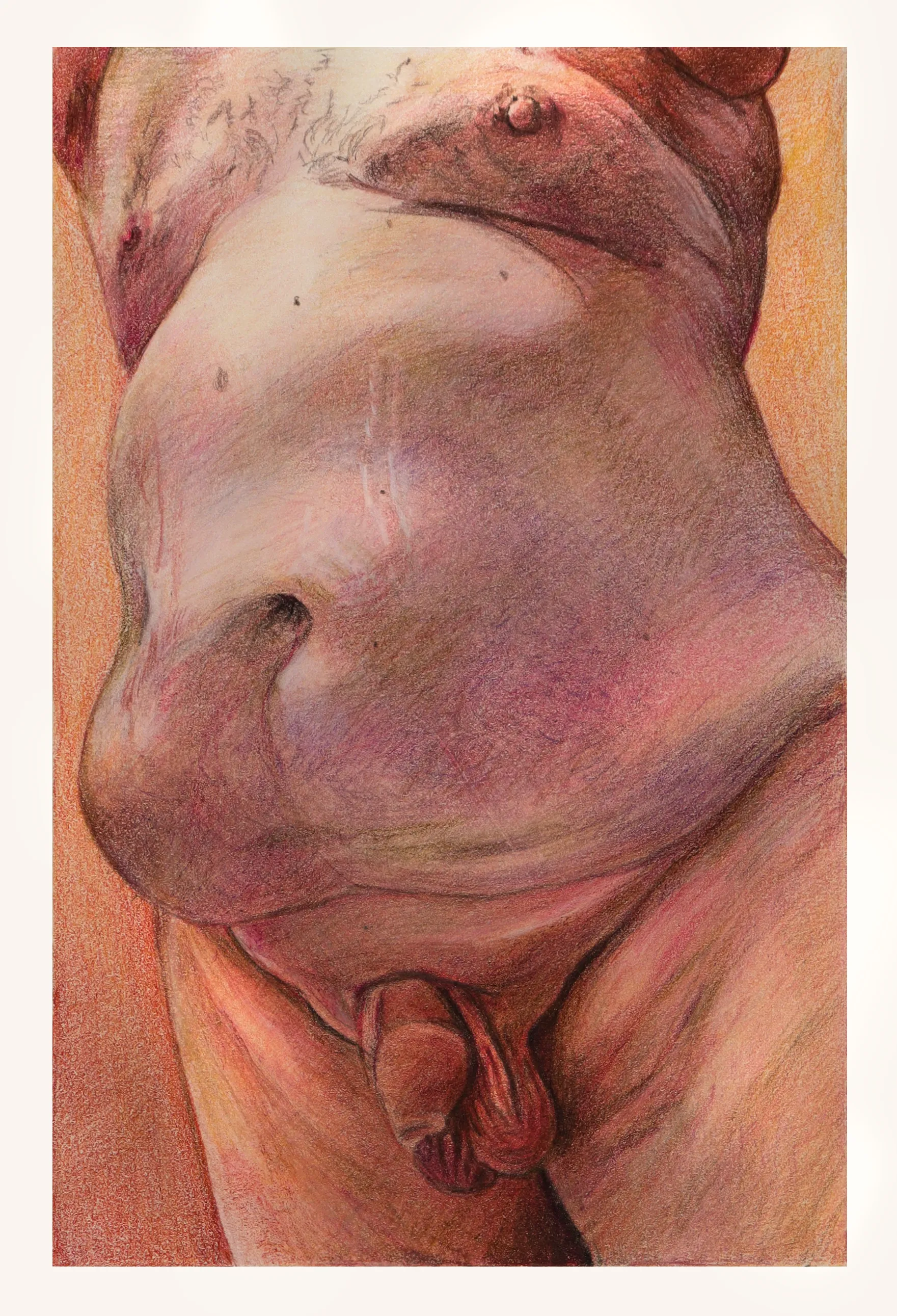 Torso with warm background