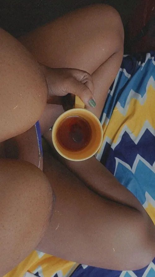 I take my tea, Black 😉 (f)