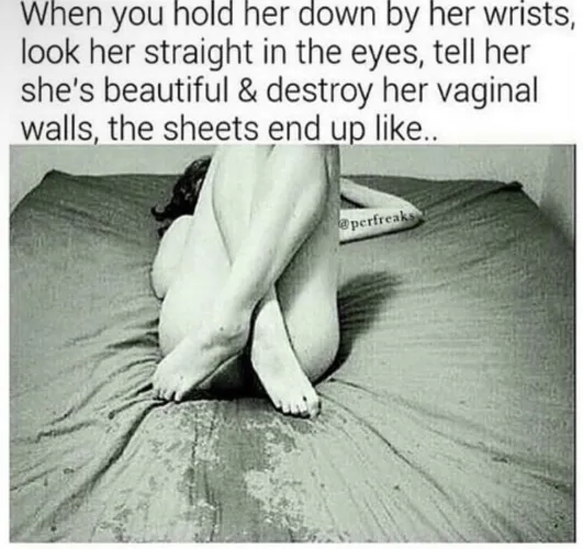 Leave her in a mess💦