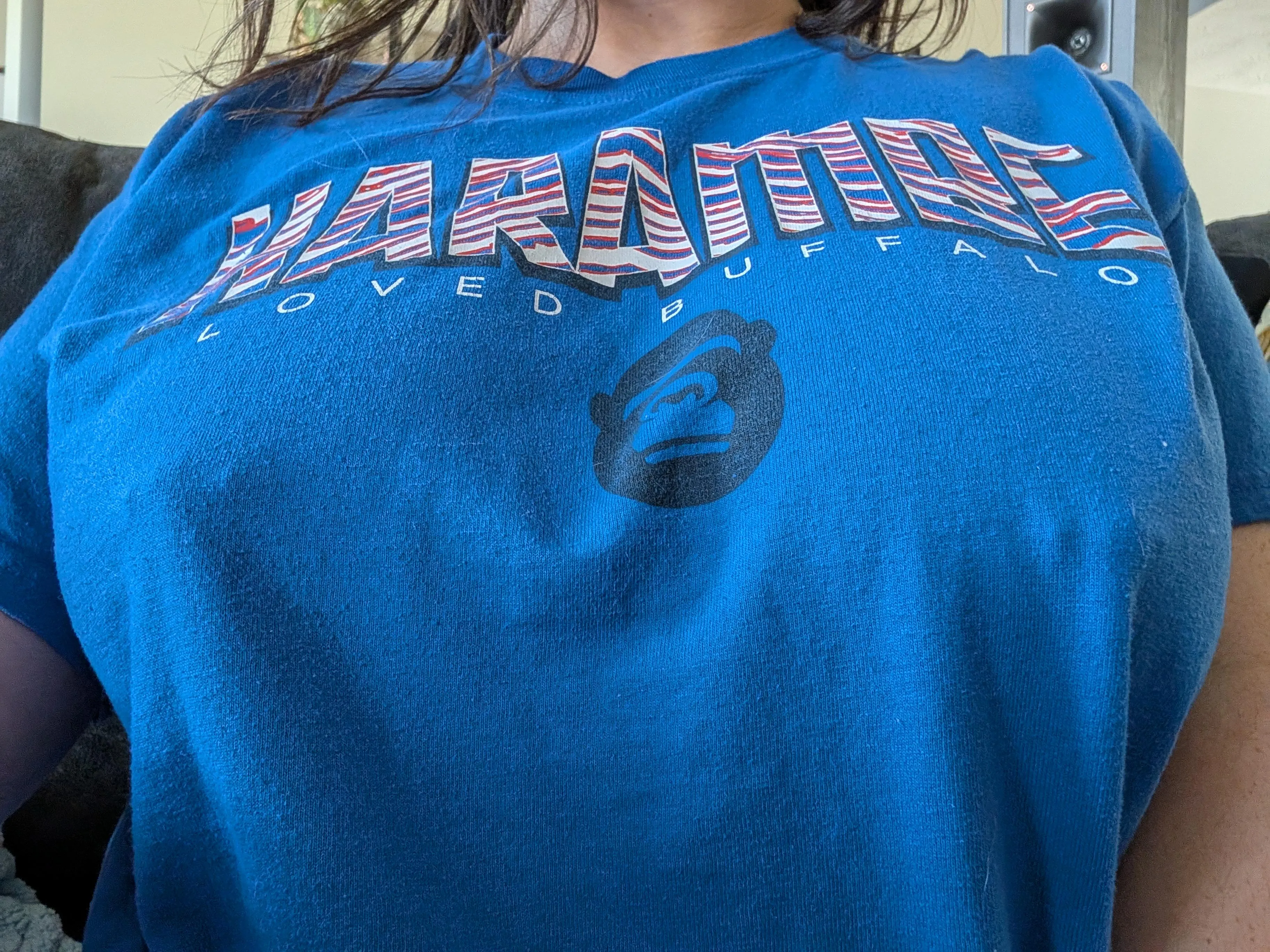 Bills football and pierced nips go together perfectly