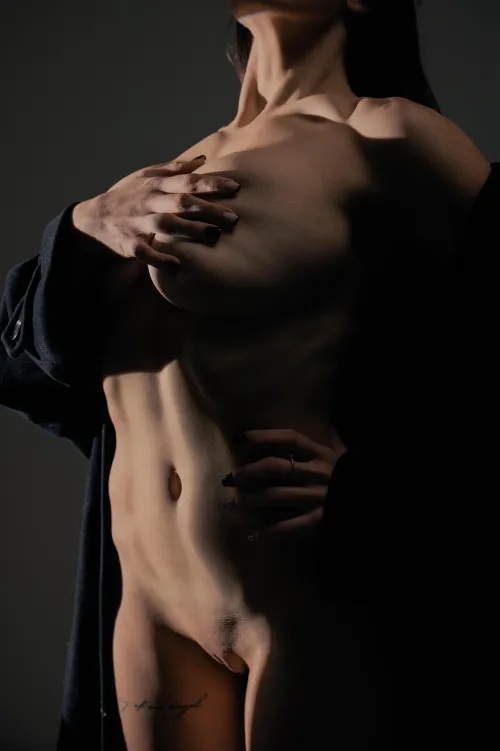 Covered with a cloak