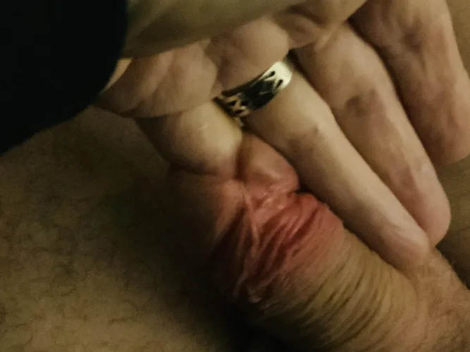 Finger in the peehole