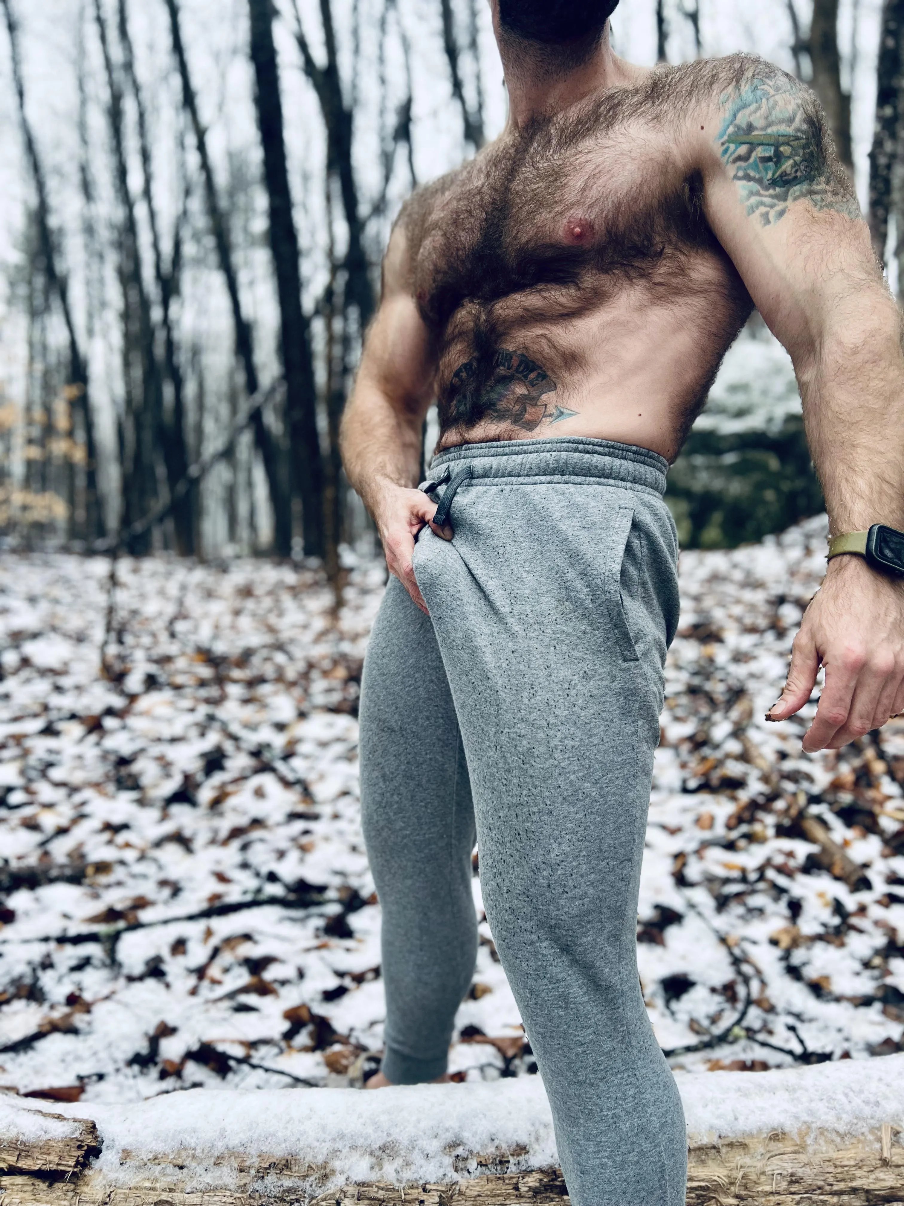 Grey sweats are in season…