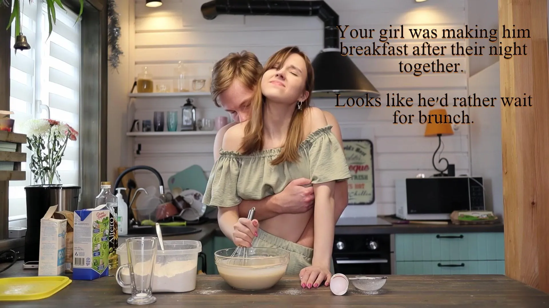 His appetite was not for pancakes