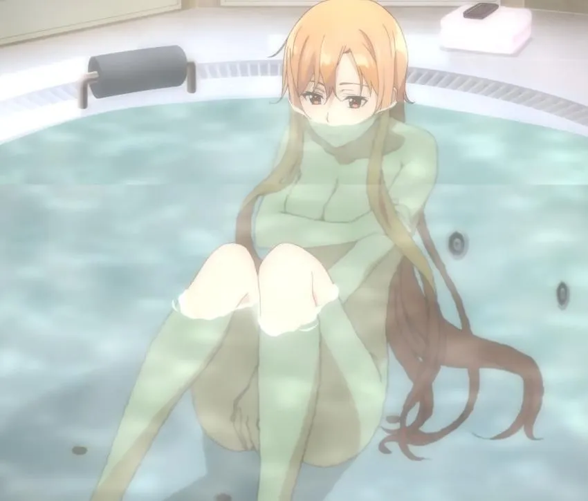 I liked this scene in the OVA episode, it's just a shame it was censored in the OVA. Asuna has a sexy body