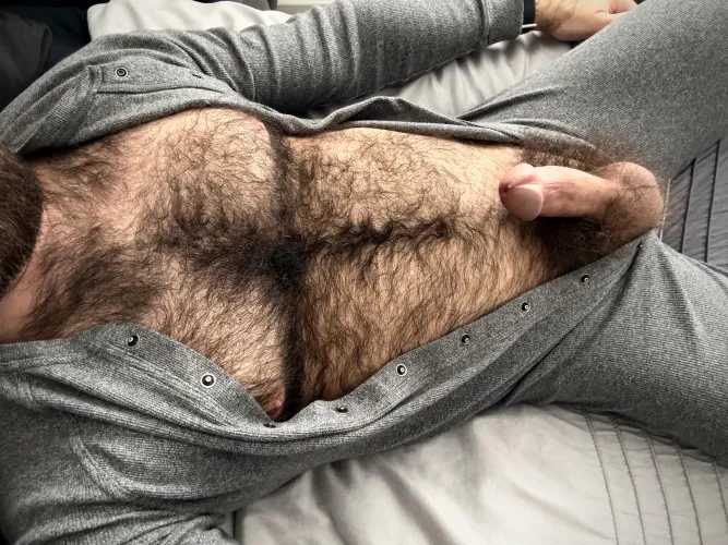 Staying warm in this colder weather with my union suit and fur