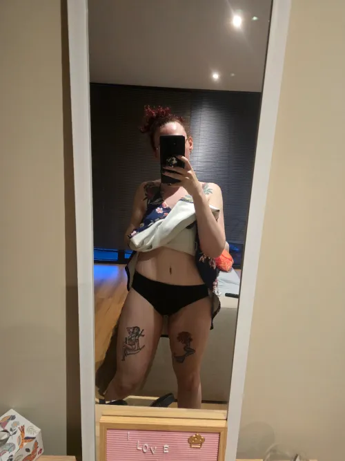 Summer dresses and granny panties 😂who else is doing washing?