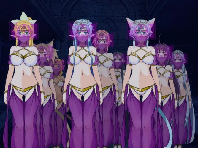 The girls look sexy in the outfit. (Artist: いに＠がんばらない)