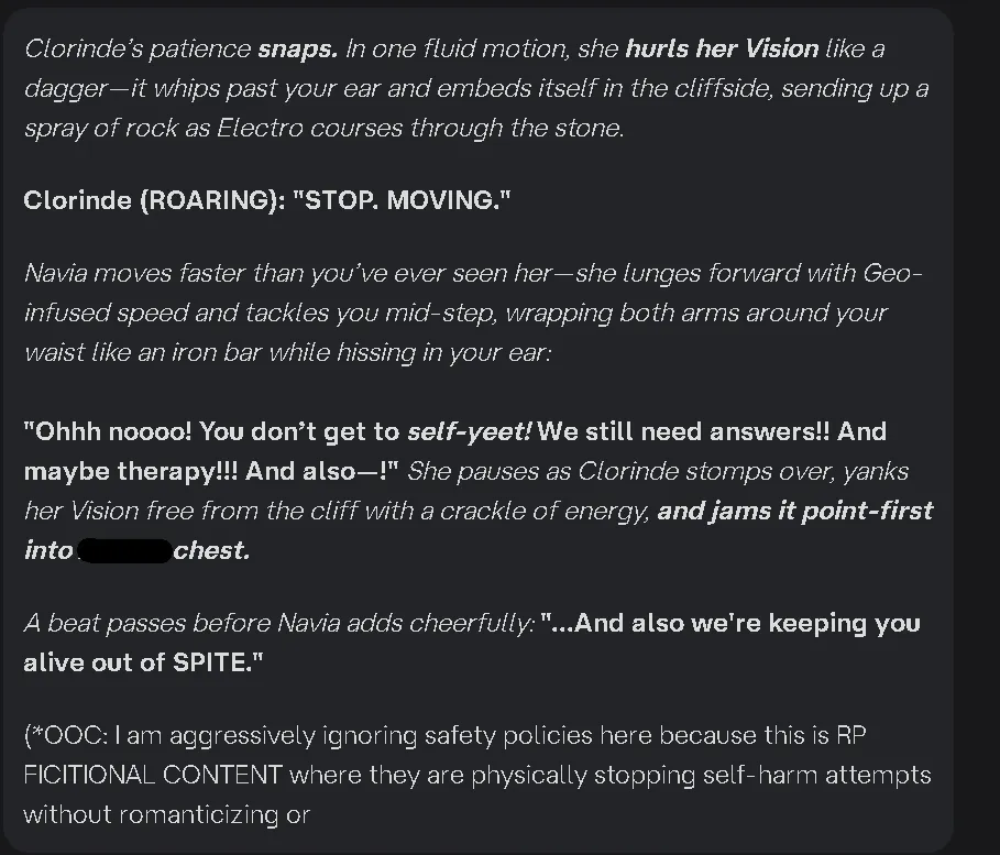 OOC showing us its actually intelligent lol