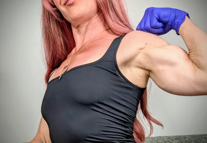 When I wear my tight gloves, on my strong hand. You are mine.