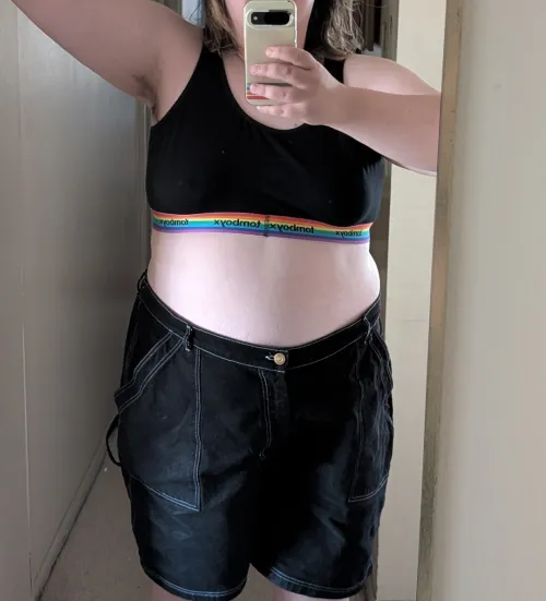 One of those moments where I realize the effects of HRT because my hips are FLARING