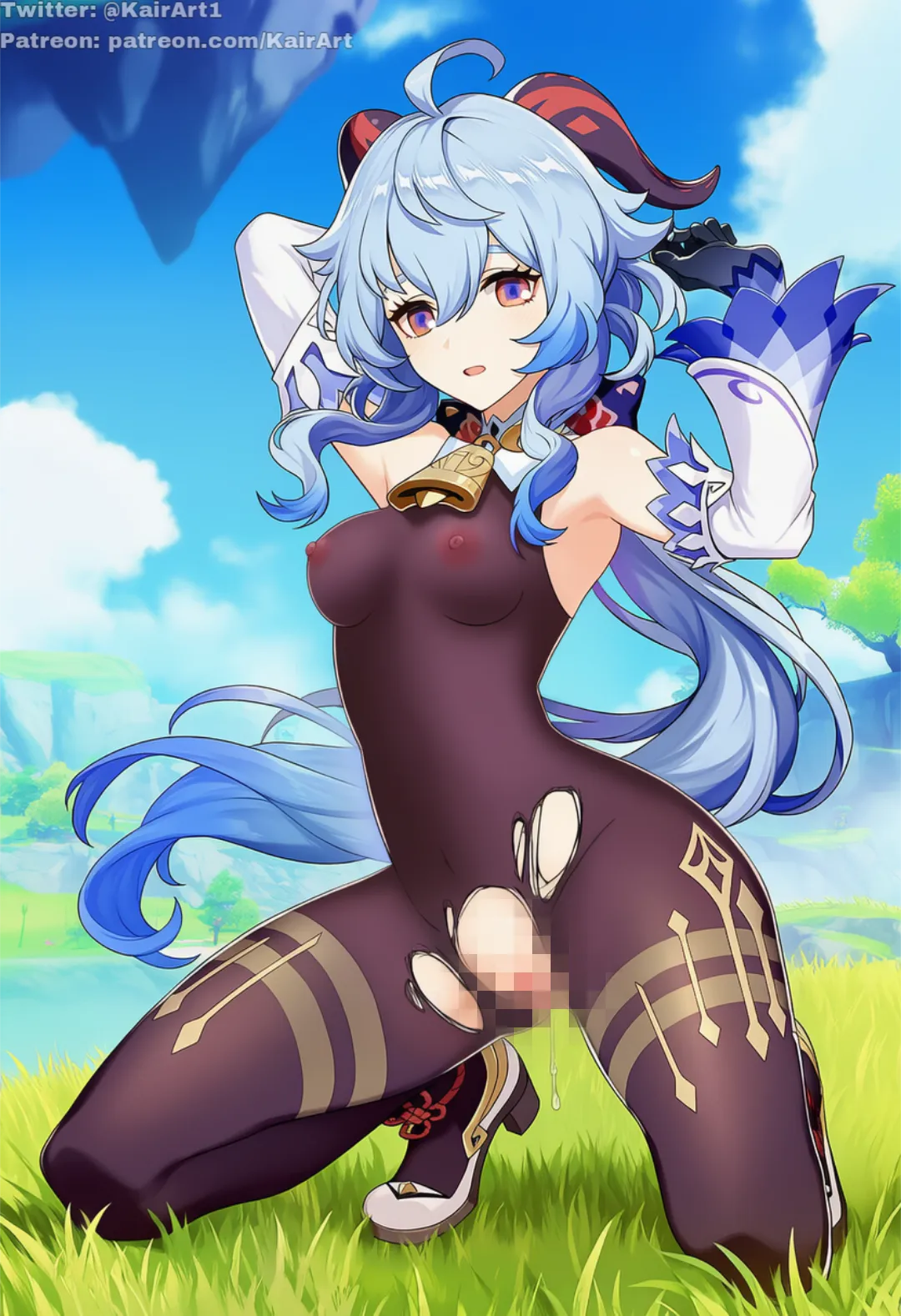 Daily Ganyu Lewdie #1438 Out in the field