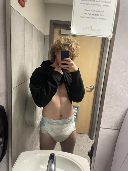 I uh think someone peed my diaper