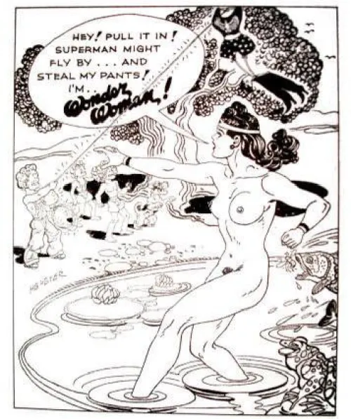 Not an Official Comic, but a Piece from Wonder Woman’s Co-Creator [HG Peters]