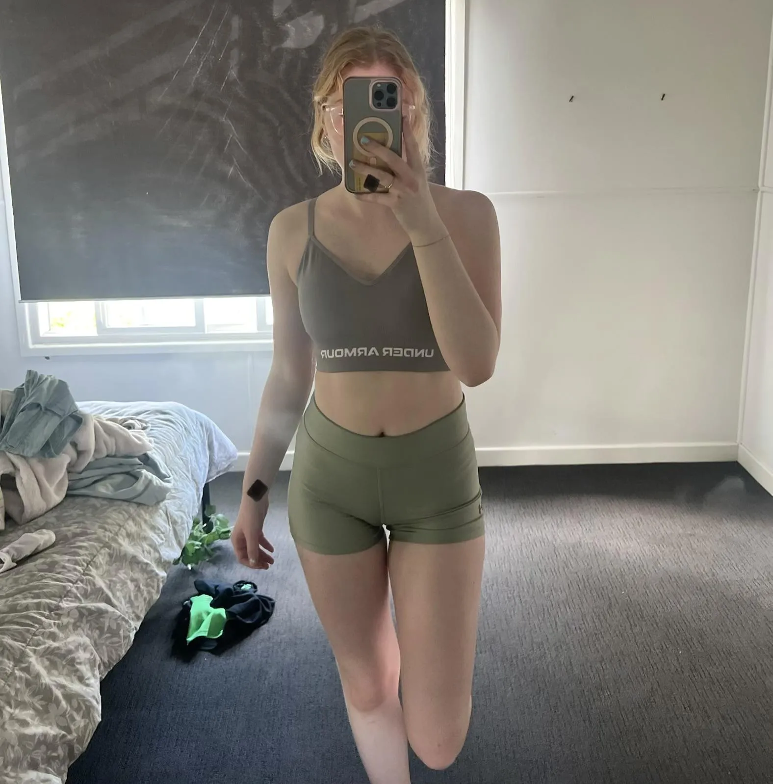 Dirty and sweaty after a workout on a hot Sunday