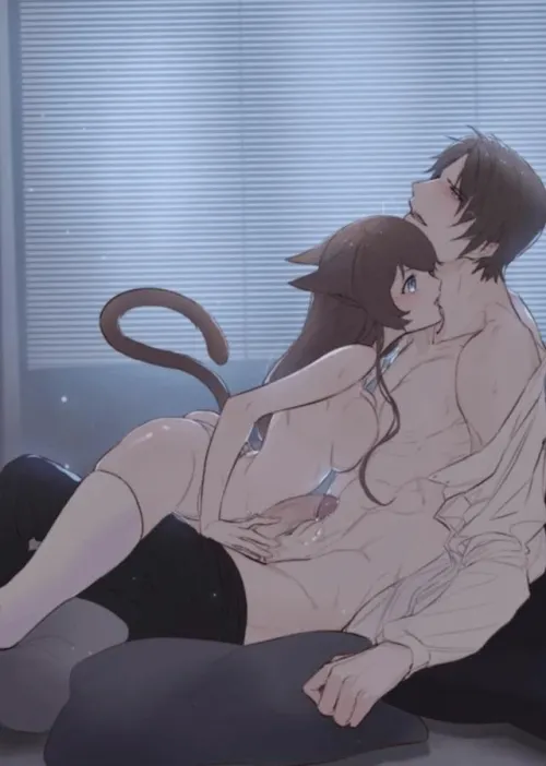 I love being daddy’s good kitten