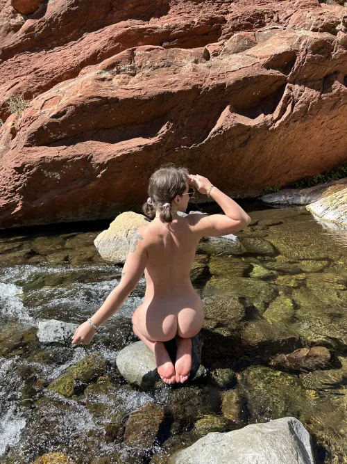 A wild nymph appeared at the river