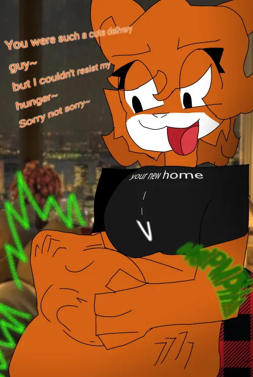 {Image} Fox girl Vore [attempt 3 at vore critize it so I could improve]