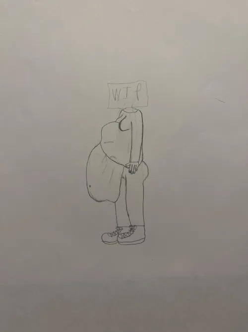 {image} My first vore drawing from a few months ago when my brain was injured, pointers?