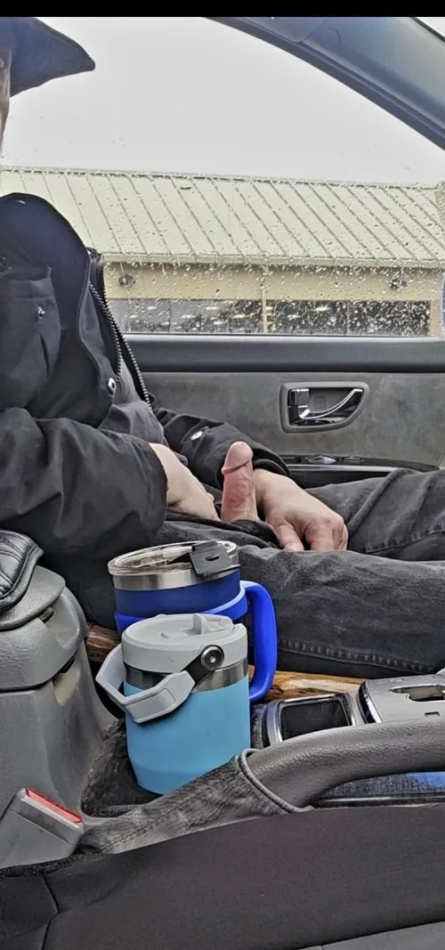 In front of the grocery store