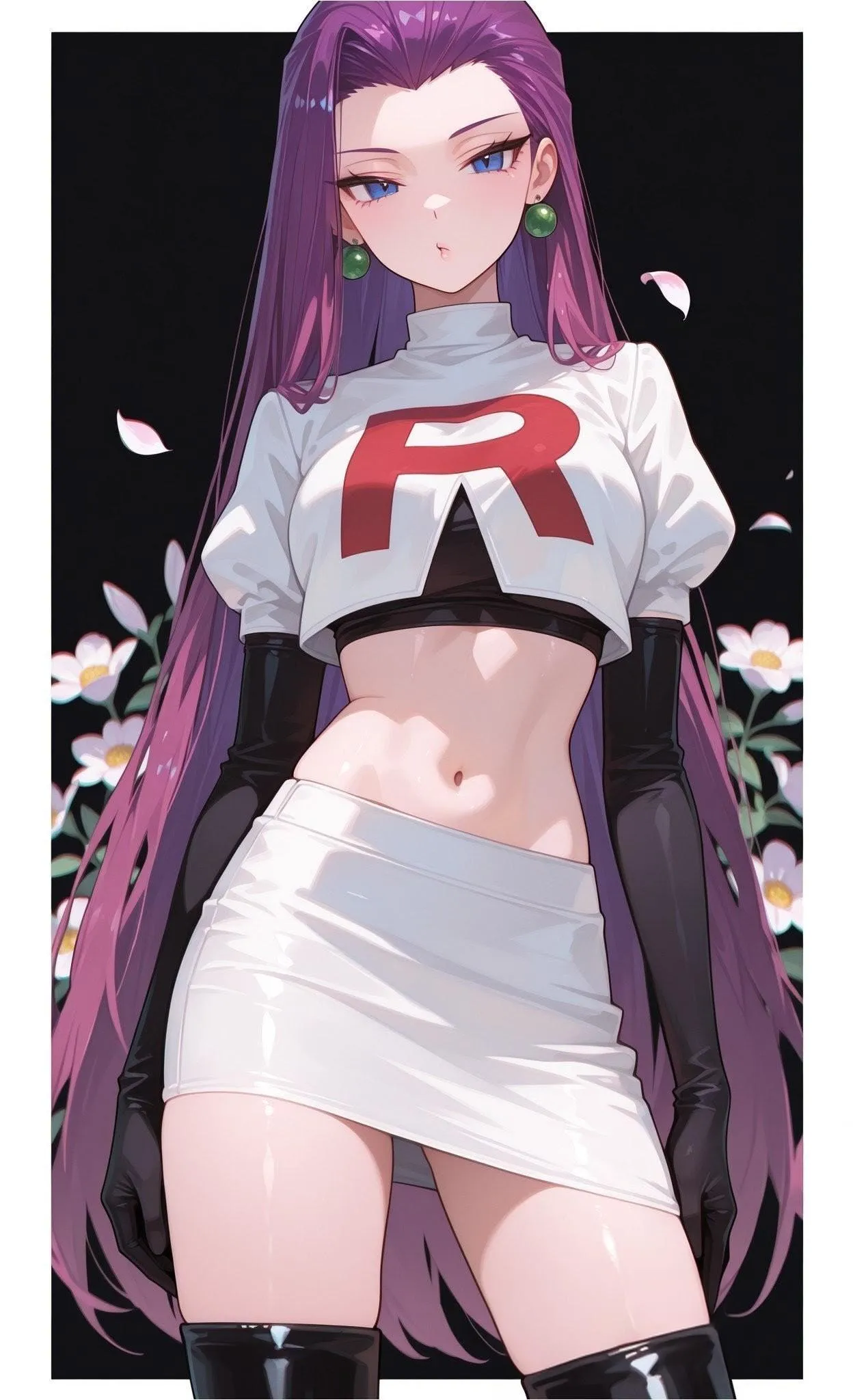 Jessie with her Hair Down