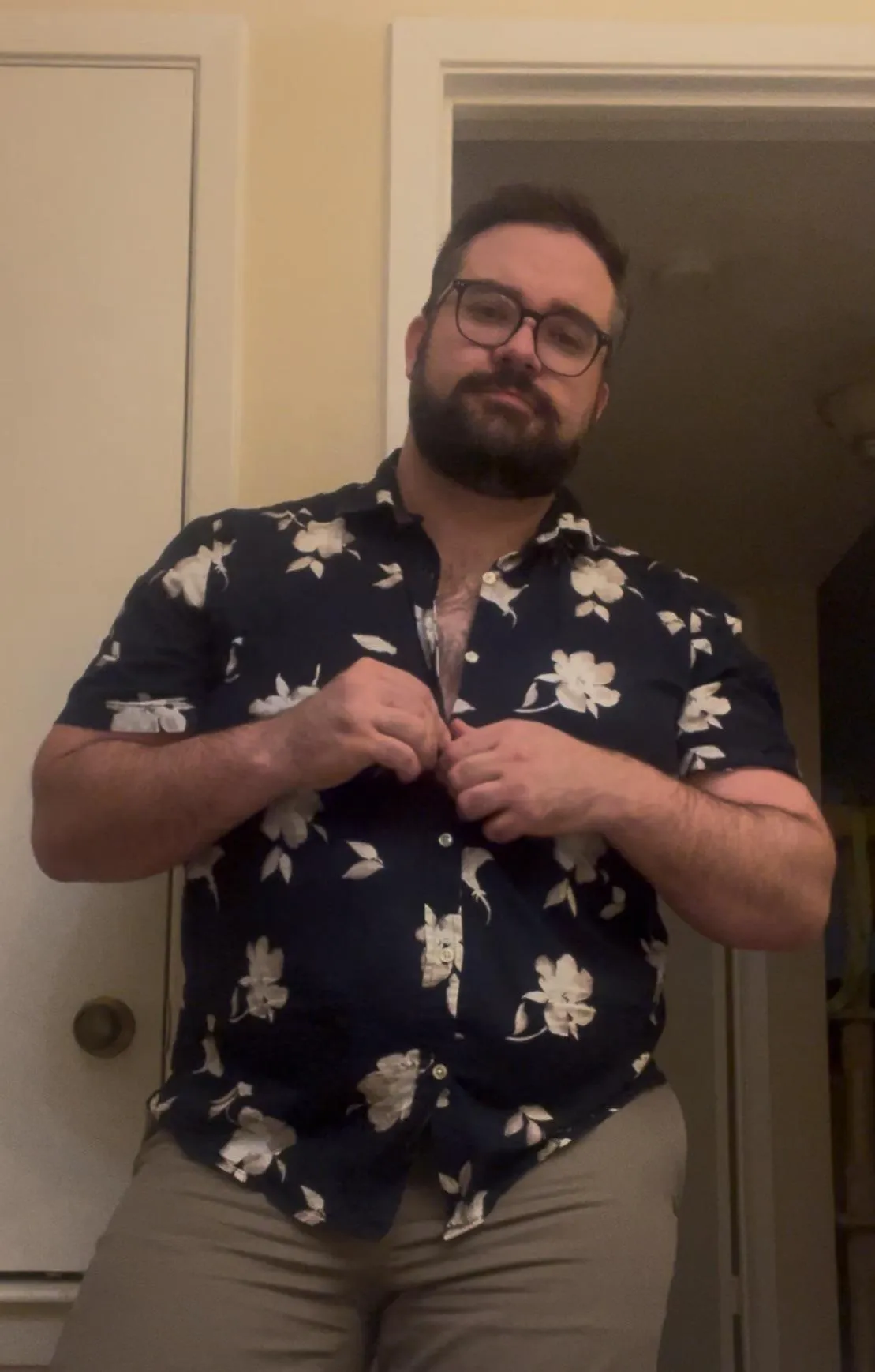 made it home from work, let me get out of this outfit.