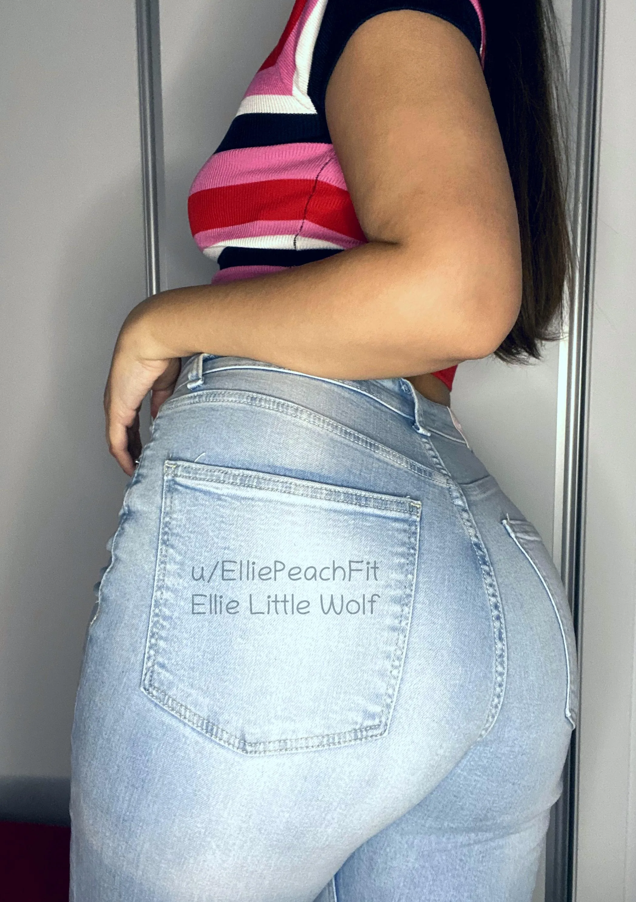 My belly and thighs are fighting these jeans and winning