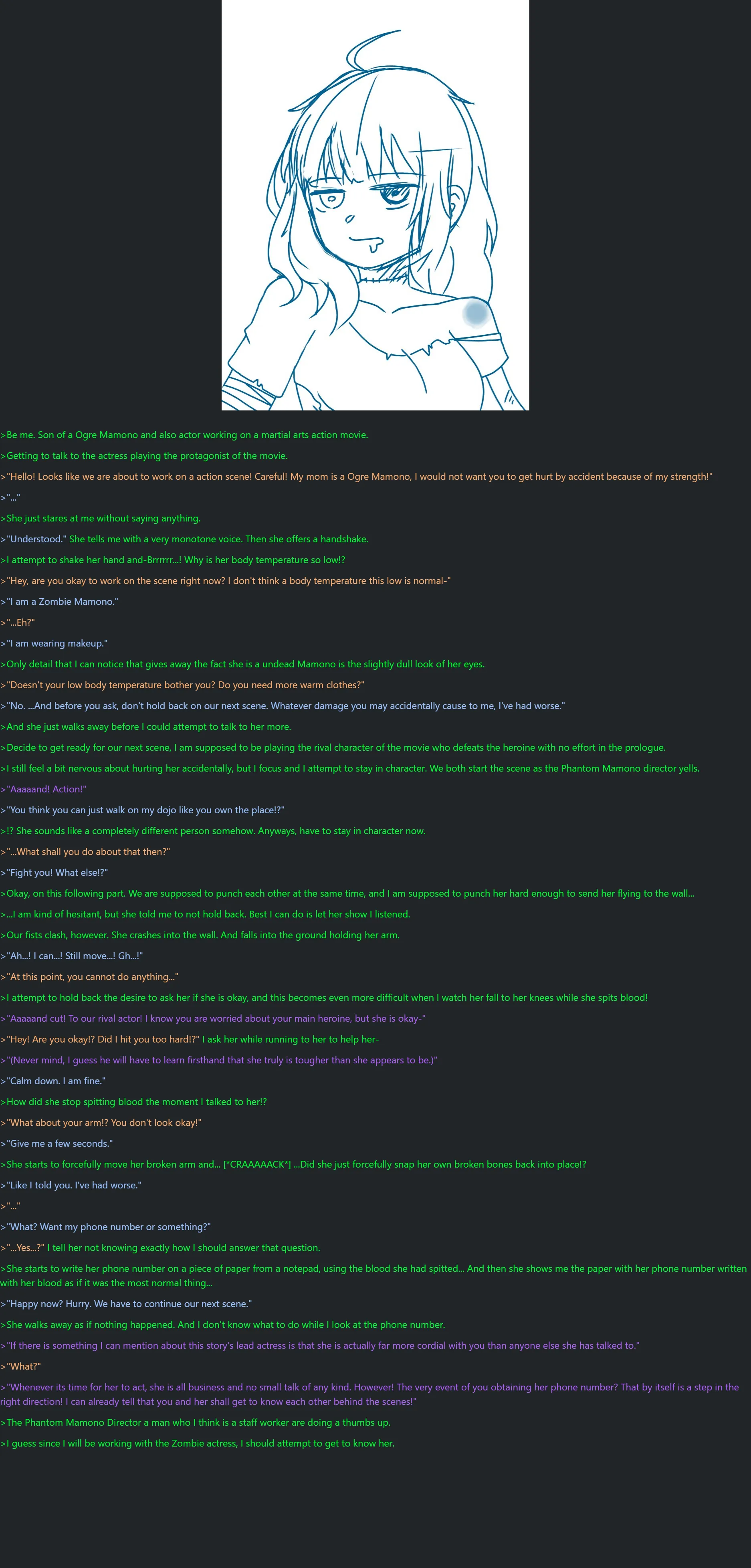 The Emotionless Zombie Actress