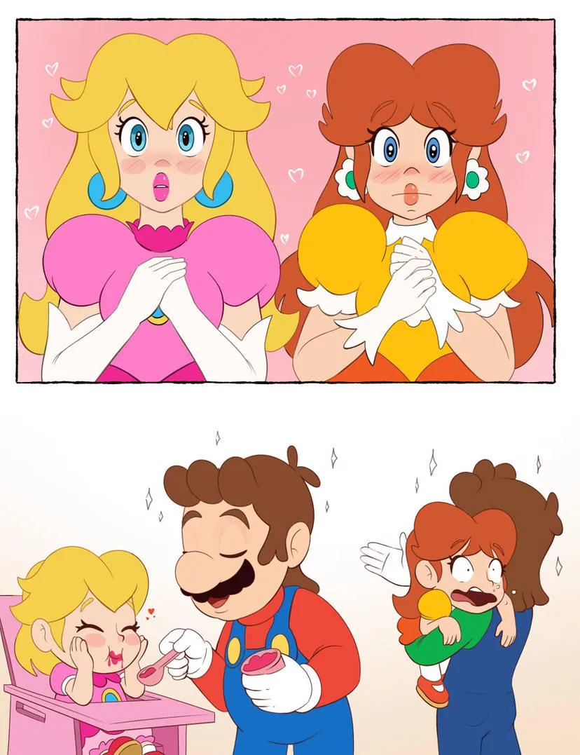 The Princesses like men who are good with kids (dhesomix)