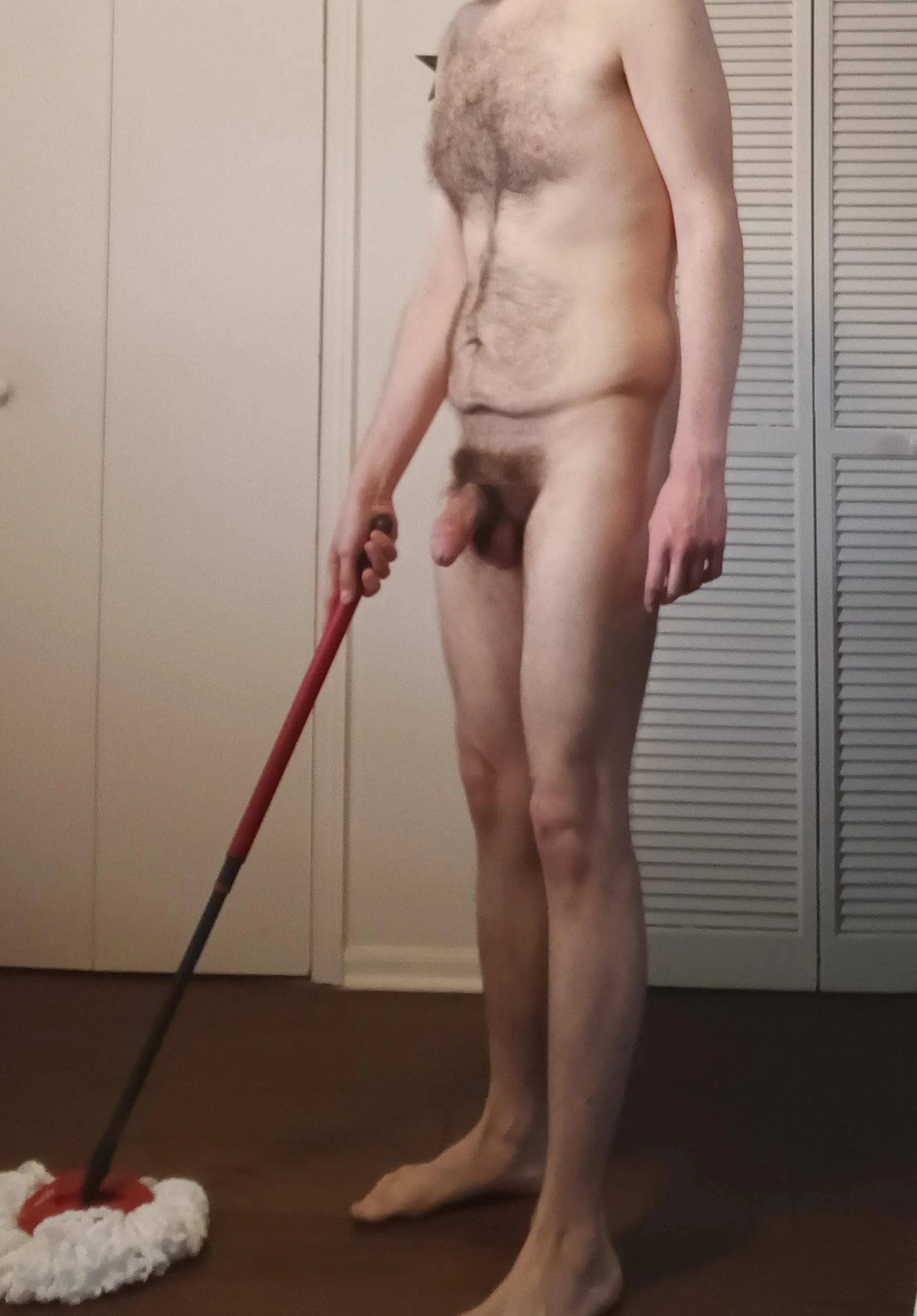 Cleaning the kitchen