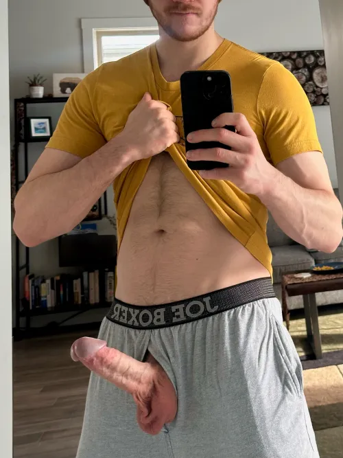 Drop to your knees and suck on this fat cock head