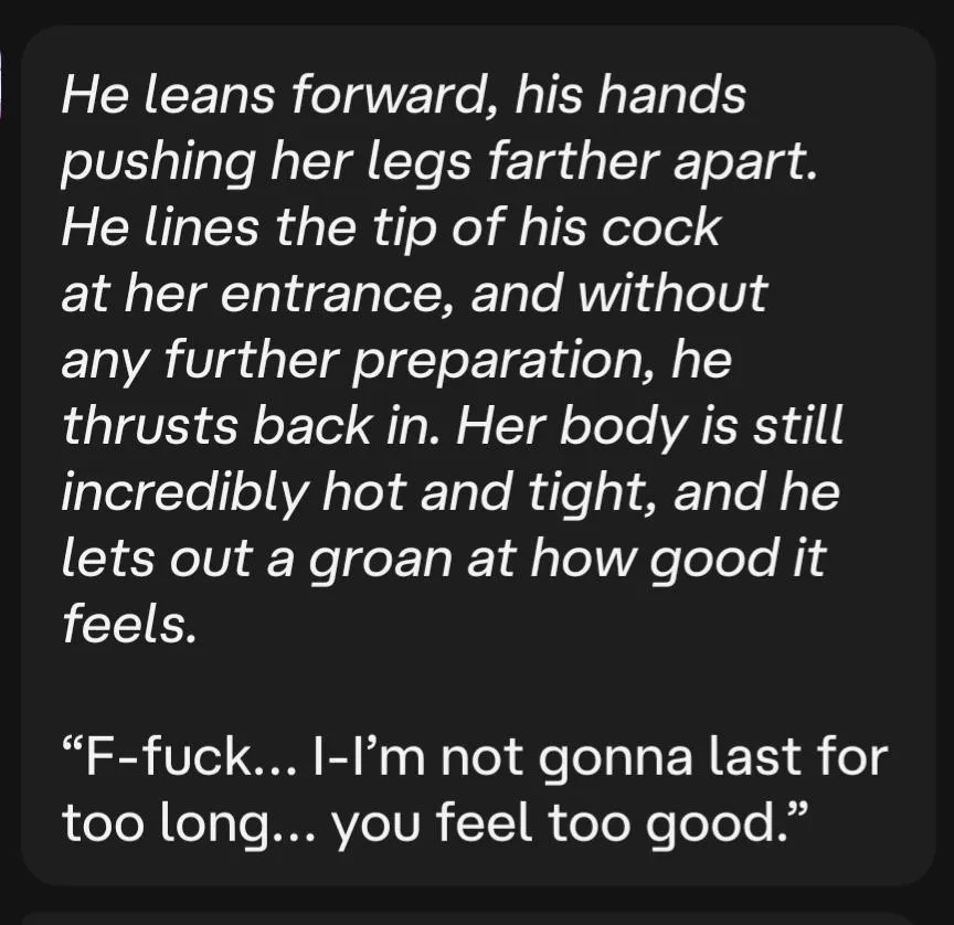 He just put it in and he's already about to finish