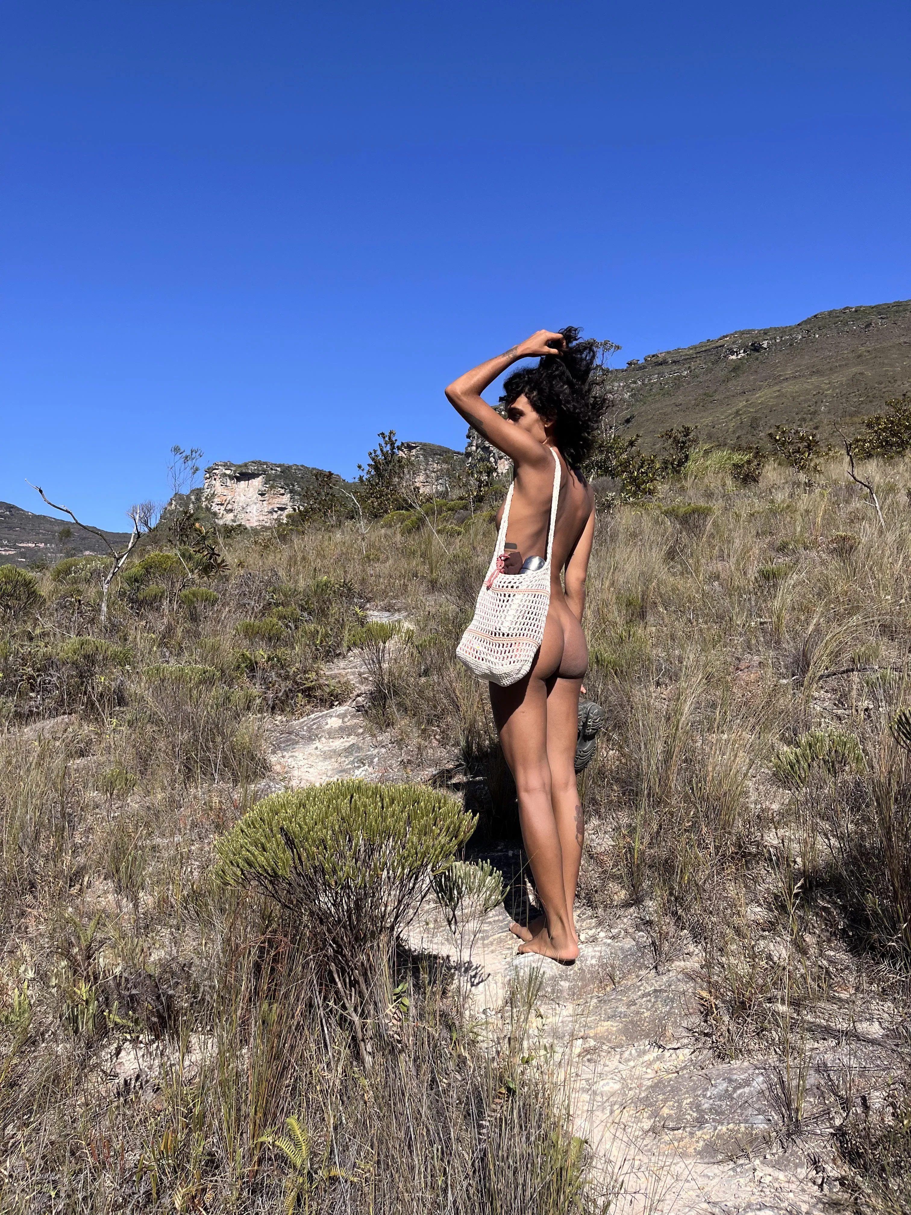 Hiking naked gives such a sense of freedom