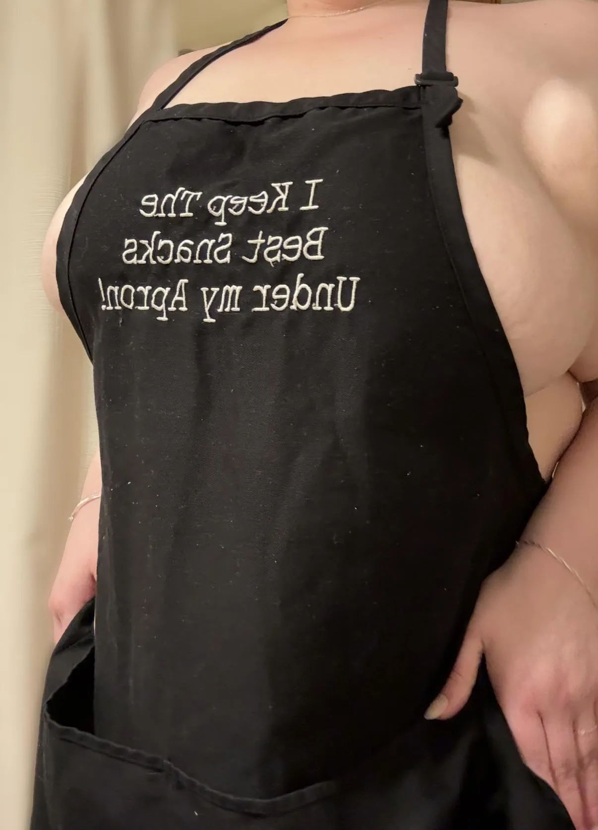 I keep the best snacks under my apron