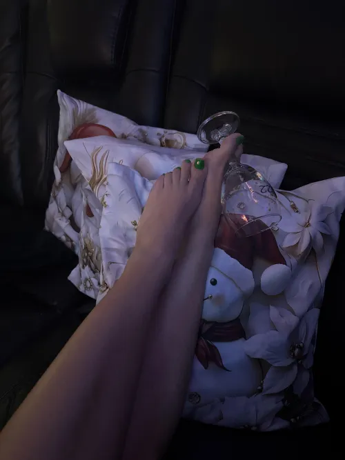 “Just relaxing tonight.”