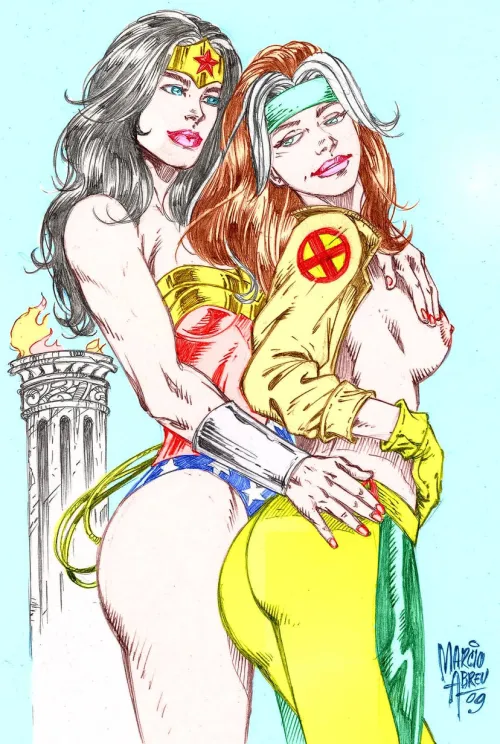 Wonder Woman x Rogue (Marcio Abreu)